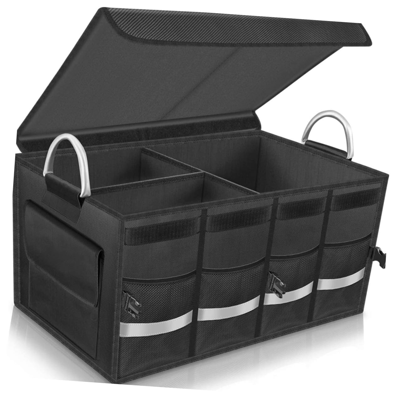 Mikinona Auto Kofferraum Aufbewahrungsbox, Klappbar, Oxford Cloth, Schwarz