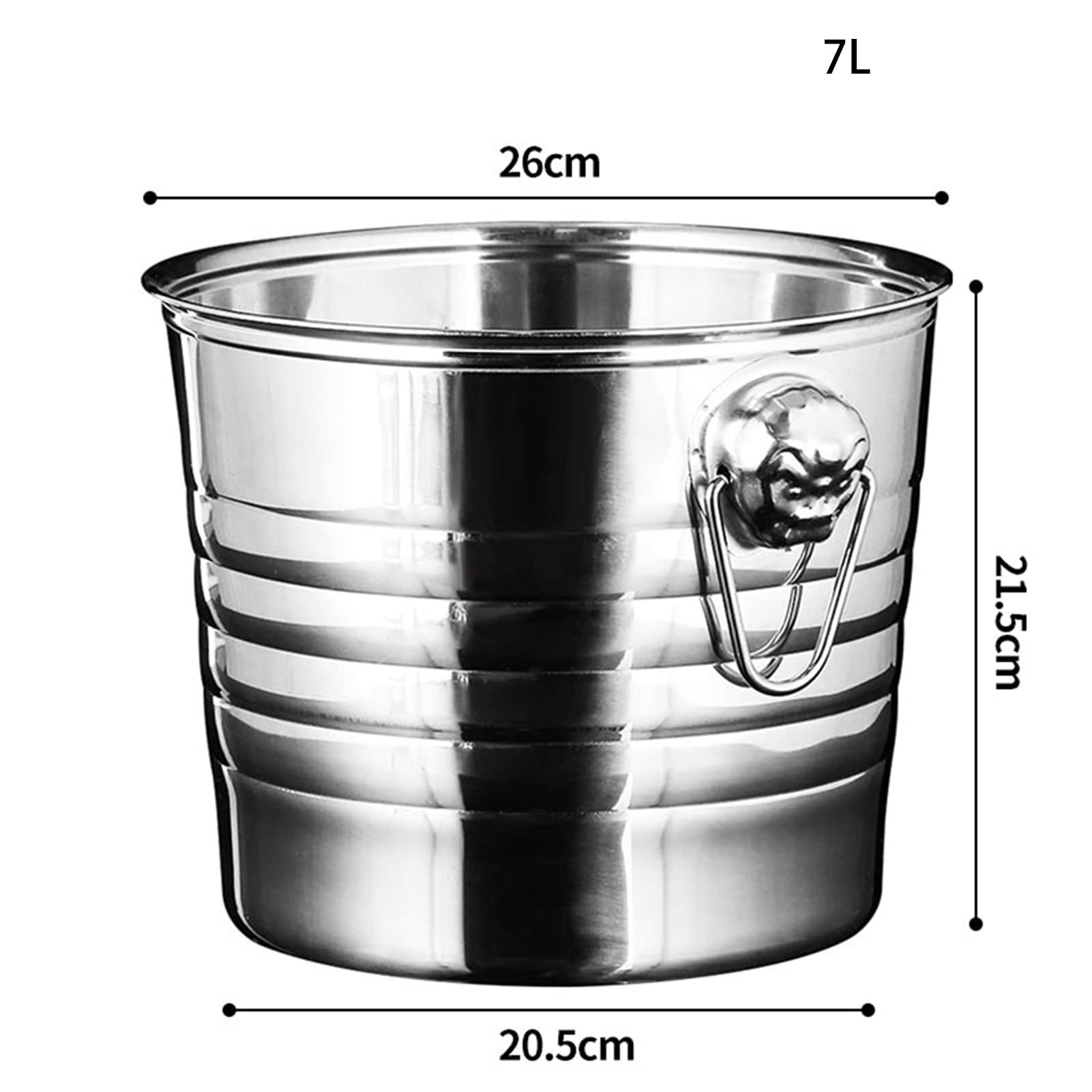 Double-Walled Insulated Ice Bucket 2L Ice Cube Tray With Blanket Stainless Steel Ice Bucket With Tongs Shovel And Ice Filter Ice Cube Tray Stainless