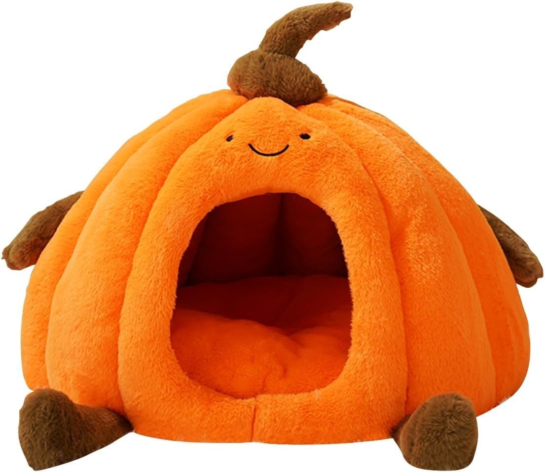 Chien avec coussin amovible lavable et lit-grotte pour chat contre le stress