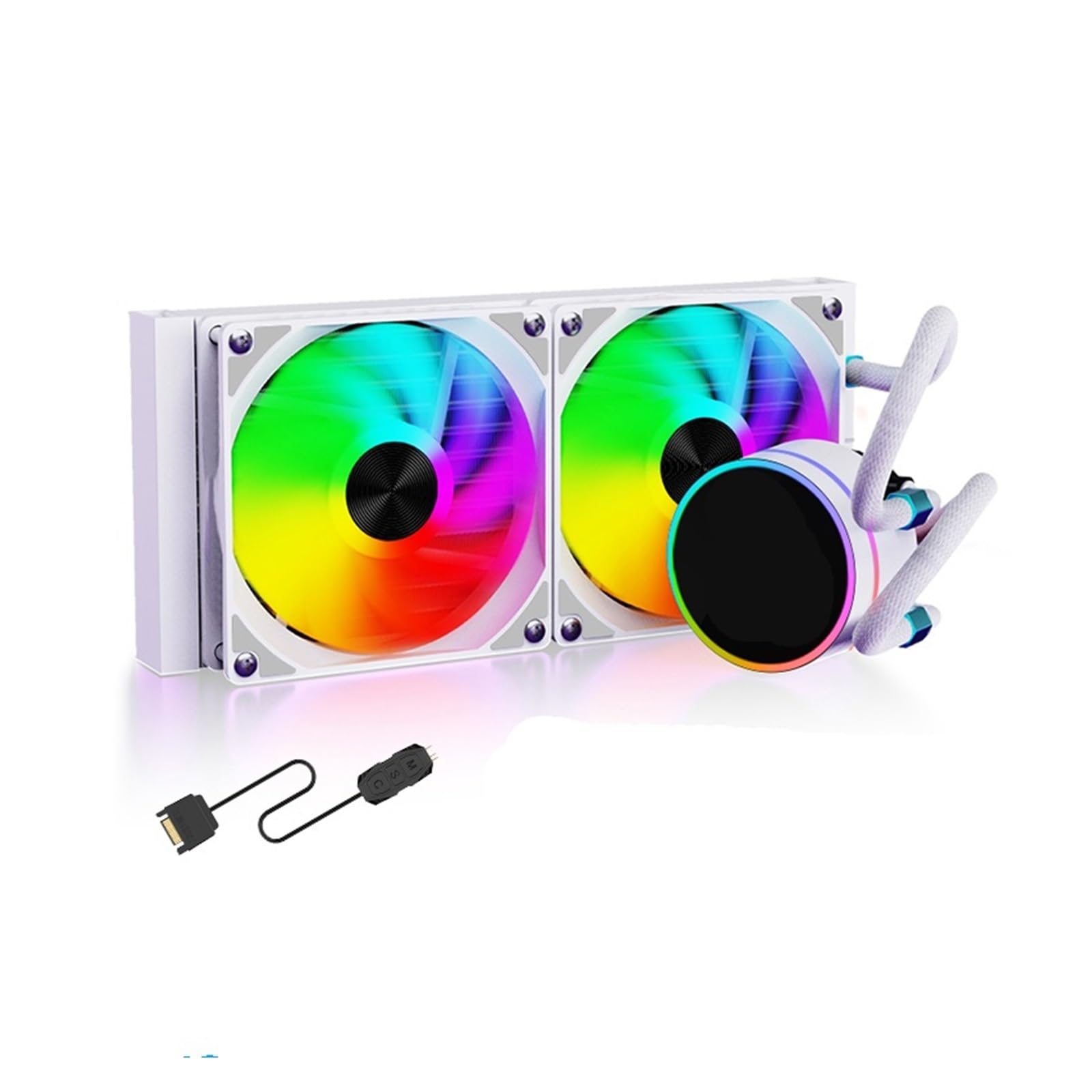 Watercooling CPU 240mm blanc ARGB silencieux pour stabiliser la température de votre PC Gaming