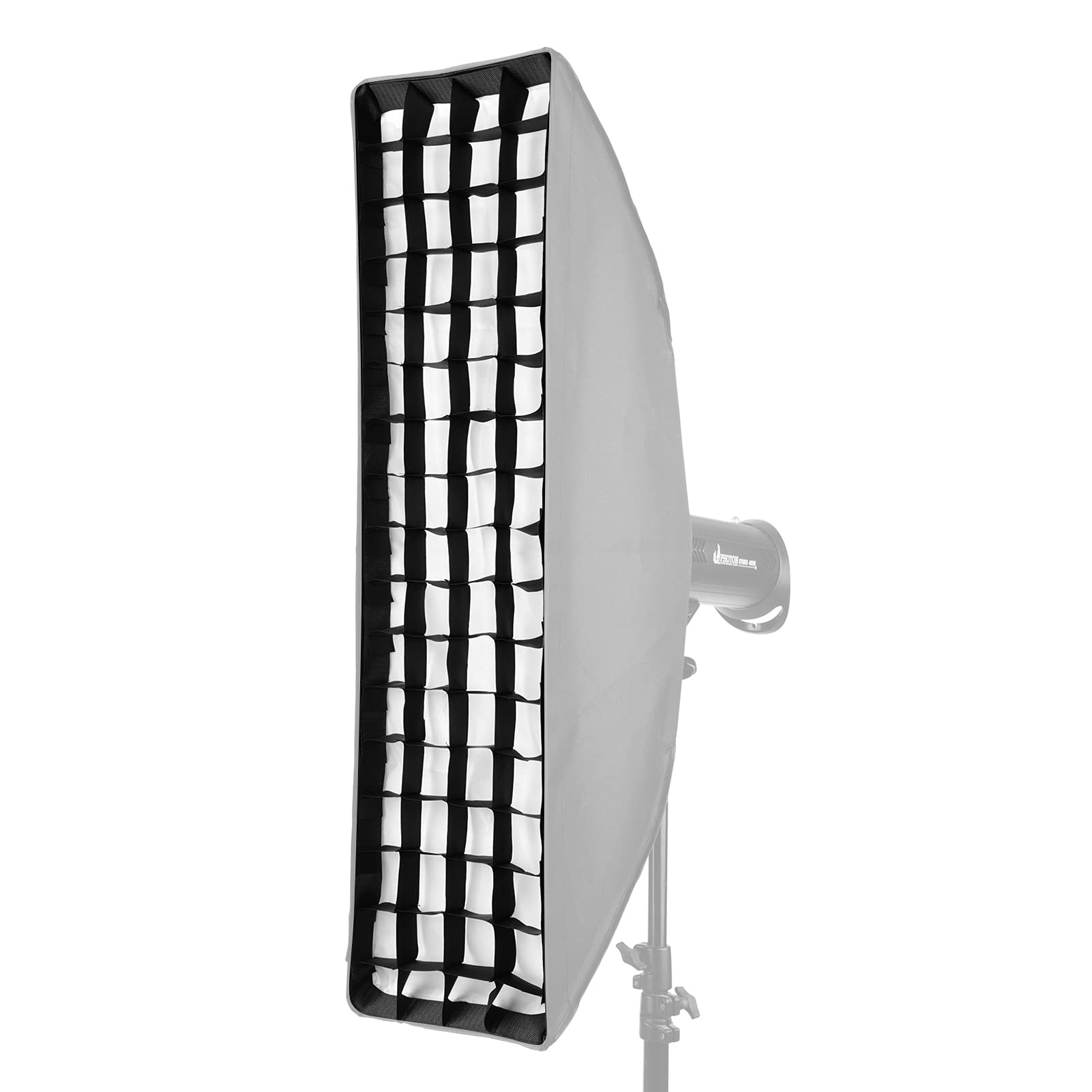 CalmGeek 22 * 90cm/ 8.7 * 35in Photography Strip Softbox Grid Black Honeycomb Grid Softbox Reflector Portrait Products Photographic Accessories