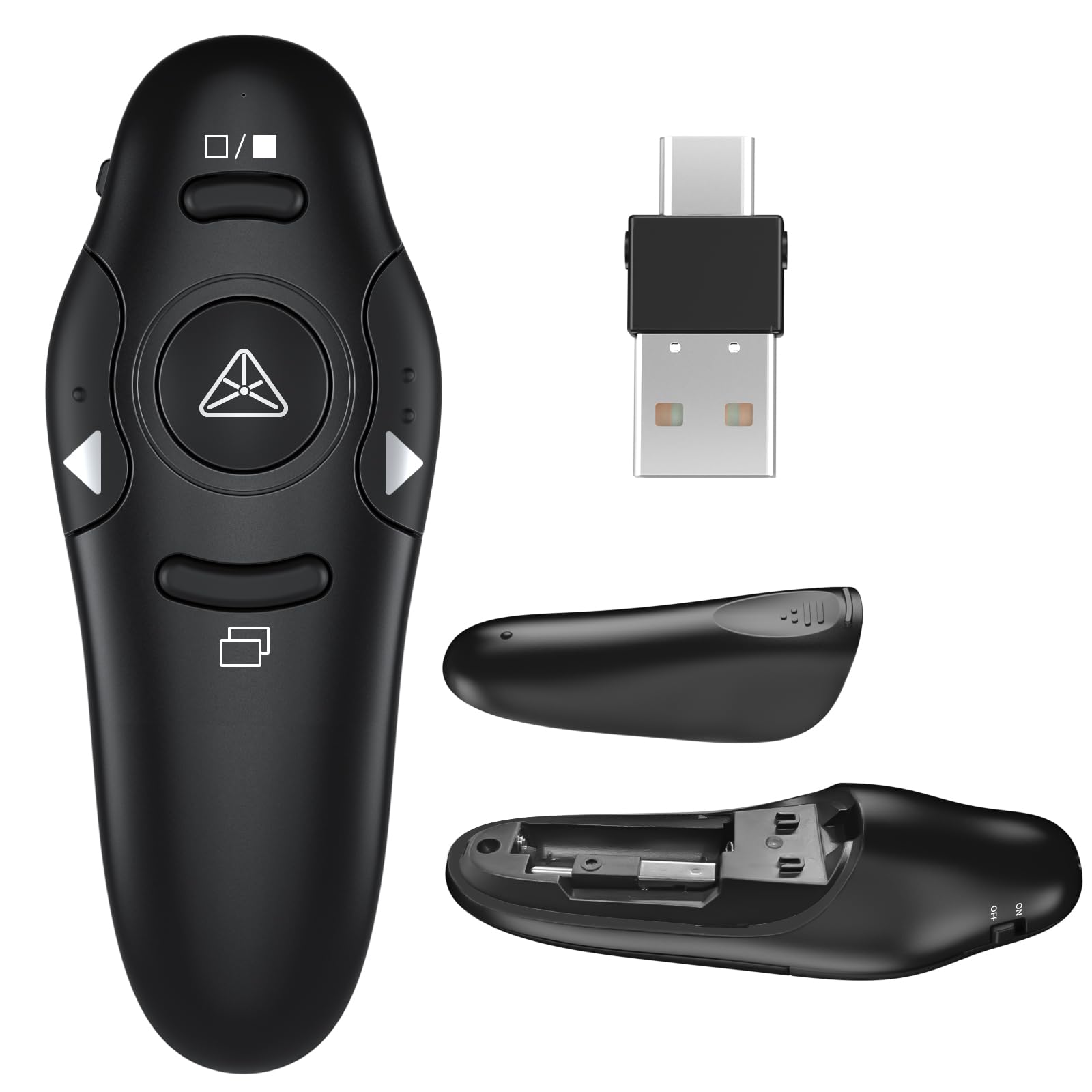 2-in-1 USB Type-C Presentation Clicker, Clikcer for Powerpoint Presentation