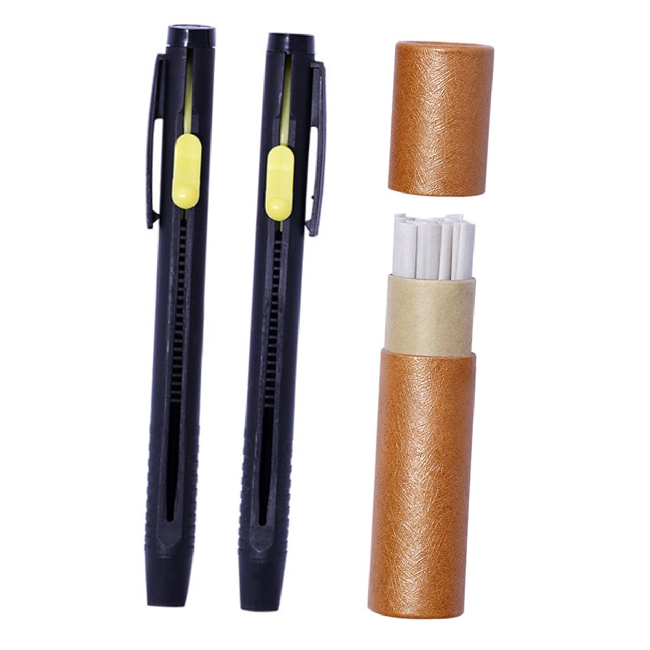 Housoutil 2 Juegos Pluma de dibujo invisible bolígrafos de tela borrables marcador de tiza para coser lápiz de tiza de marca de costura tiza de costura multifuncional tiza de sastre rosado