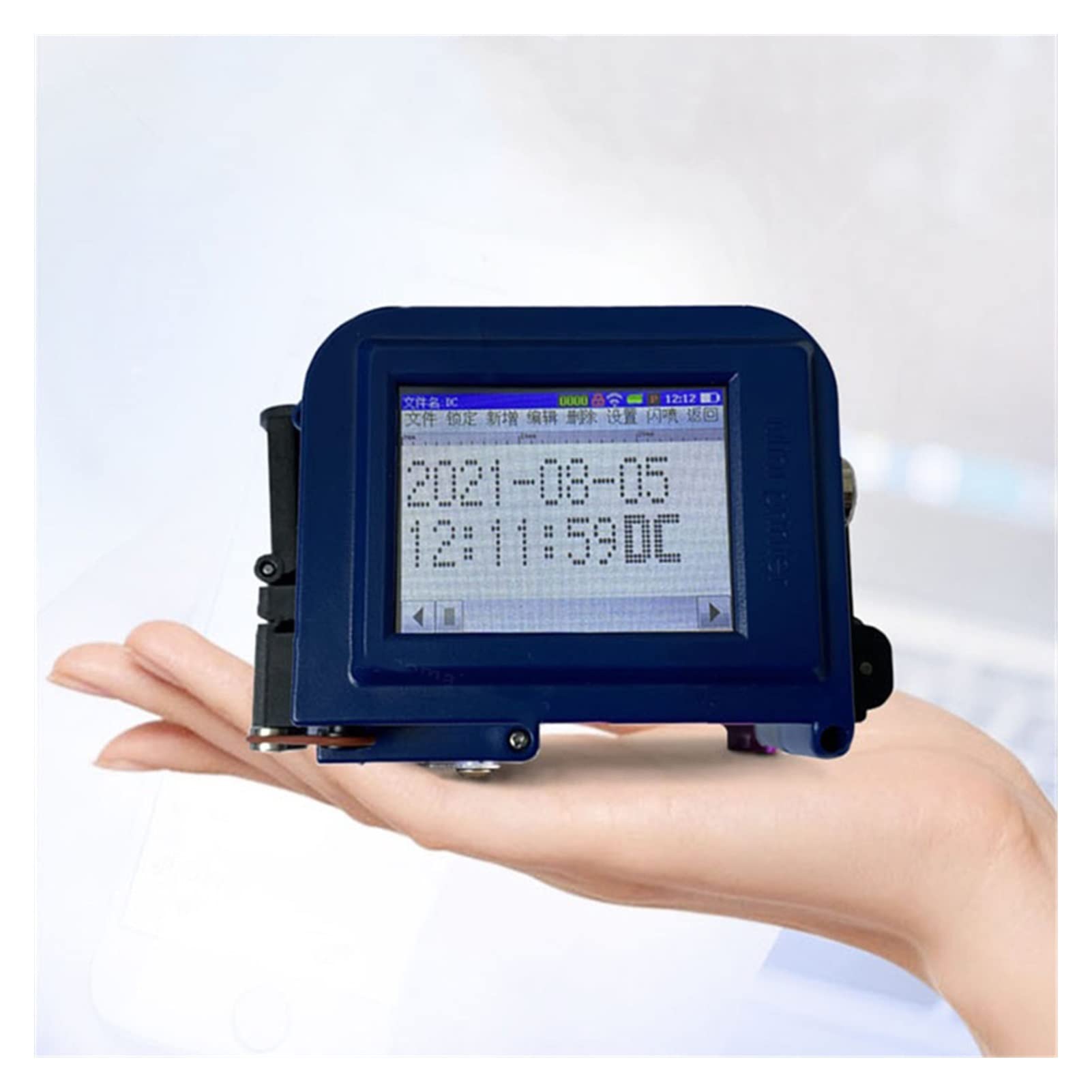 English 12.7mm Ekran dotykowy Qr. Prętowy kod partii Data Logo Etykieta Wygasa Portable Handheld Jet Thermal Inkjet Drukarka