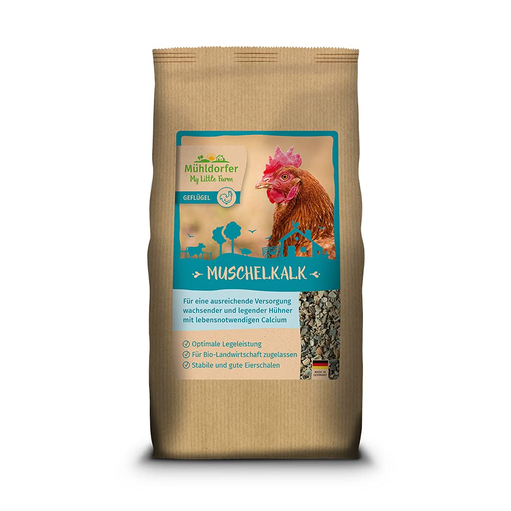 My Little Farm, calce di conchiglia, fornitore di calcio di alta qualità per polli in crescita e leggendari, può prevenire i sintomi di carenza, supporta le prestazioni di posa, approvato per
