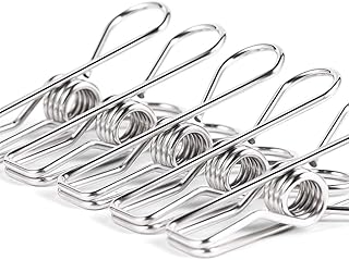 洗濯バサミ ステンレス 洗濯バサミ 防錆洗濯バサミ 【20個 シルバー】錆びにくい 長持ち スペア 袋止め 写真、紙、キッチン、オフィス 洗濯用品 物干し多用途