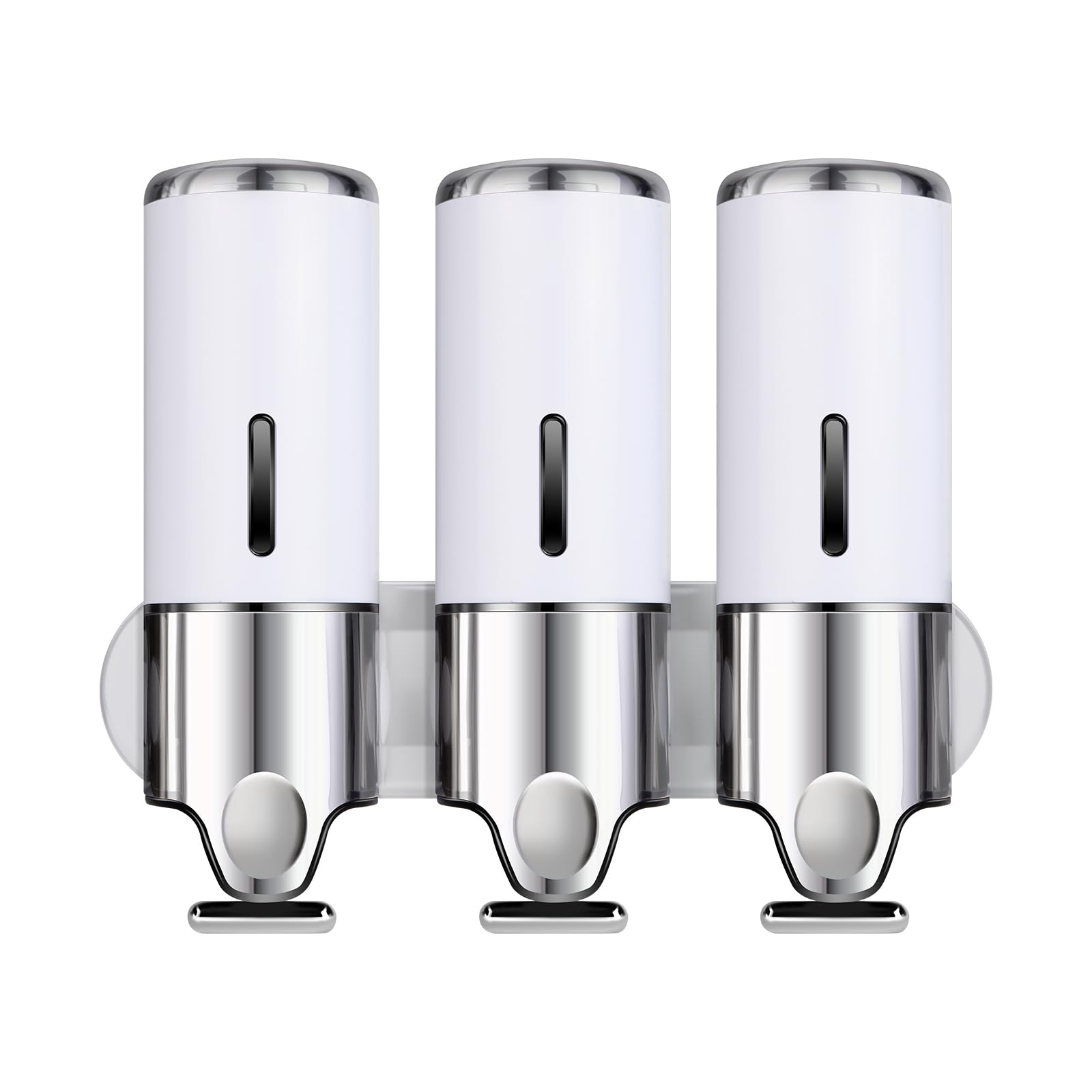 3イン1チャンバー 壁取り付け式バスルームシャワーポンプディスペンサー Amazon｜3イン1 壁取り付け式バスルームシャワーソープポンプ