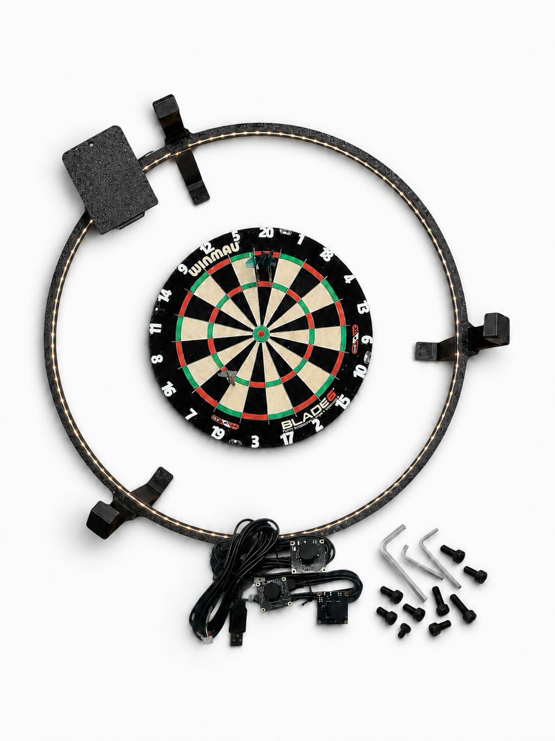 Autodarts DIY Komplettset Dartring V3 2026 | OV9732 / OV2710 Kameras & LED-Ring | Klassisch-Optik
