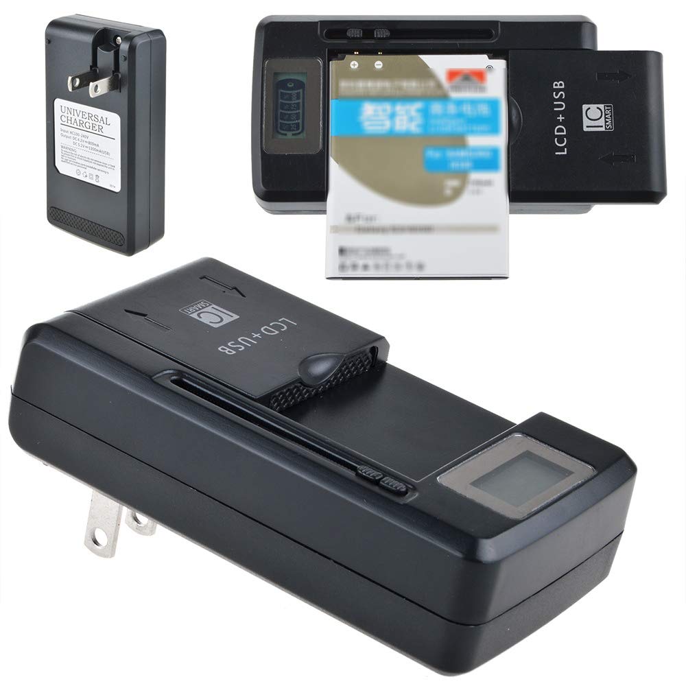 ABLEGRID Universal Battery Charger for LG VX5300 VX6100 VX6200 VX8100 VX8300 LGIP-A1700E