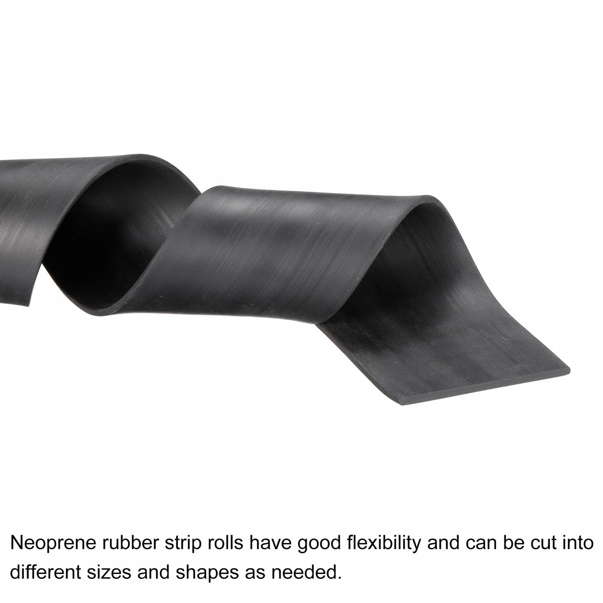 Rotolo Gomma Neoprene 5x20x2000mm - Strisce Per Guarnizioni Fai Da Te, Isolamento E Antiscivolo - Foto 7