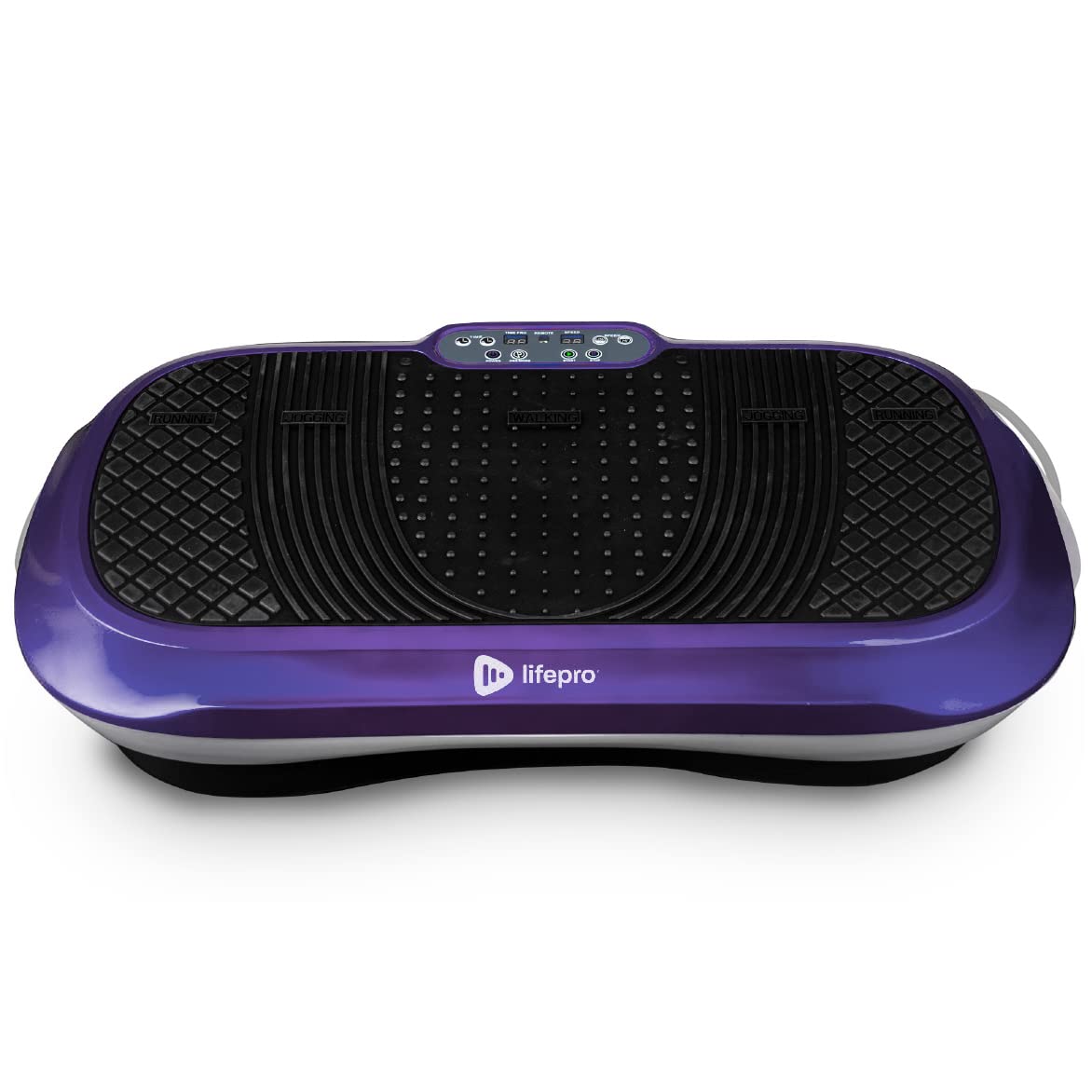 LifePro Vibration Plate Exercise Machine Purple- Whole Body Workout Vibration Fitness Platform w Loop Bands - Home Training