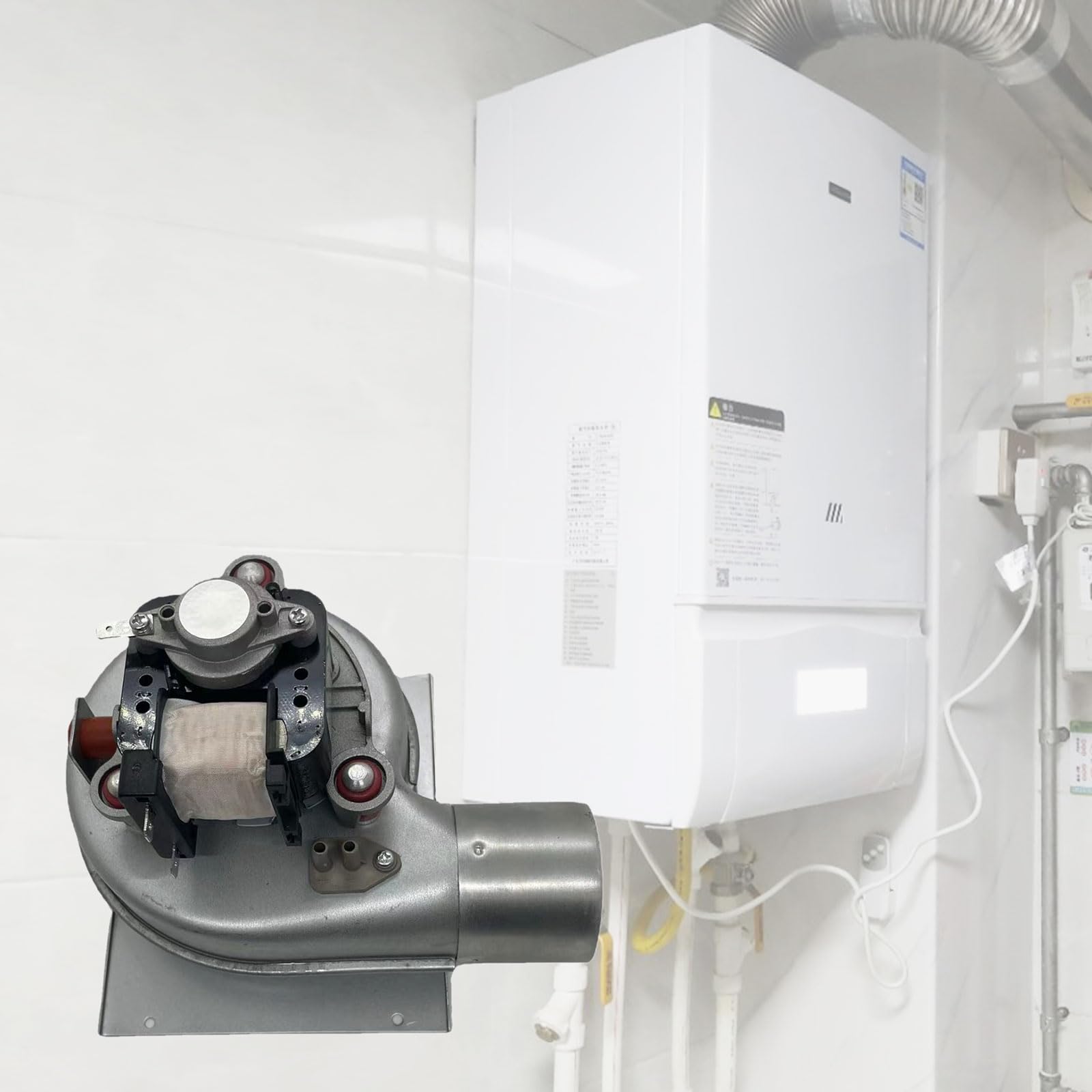 Ventilador de caldera multifunción de 35 W con resistencia a altas temperaturas, ventilador de refrigeración de metal para parrillas y equipos de alimentación