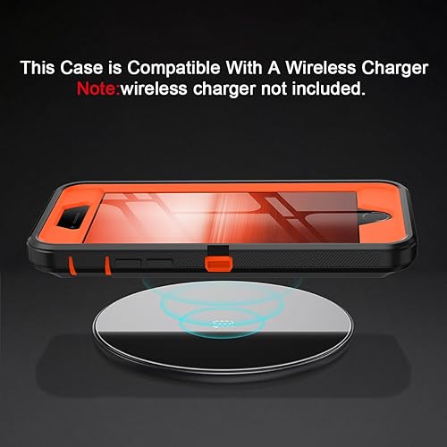 Miniatura 7 de I-HONVA Funda para iPhone SE 20222020, iPhone 87 de 4.7 pulgadas con funda de clip para cinturón, protector de pantalla integrado a prueba de