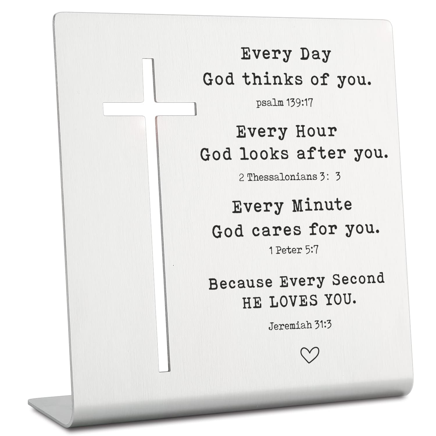 Christian Gifts for Women Faith, Christian Decor for Shelves, Christian Friendship Gifts for Women, Inspirational Christian Gifts Bible Verses Sign Decor on Desk Bookshelf Shelf for Home Office R2