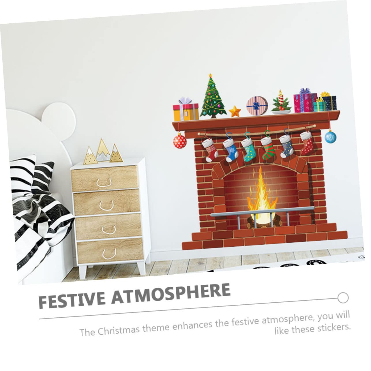 Alipis 5sets Adesivi Natalizi Per Decorazioni Festive Stickers Per e Vetrine e Facile Applicare