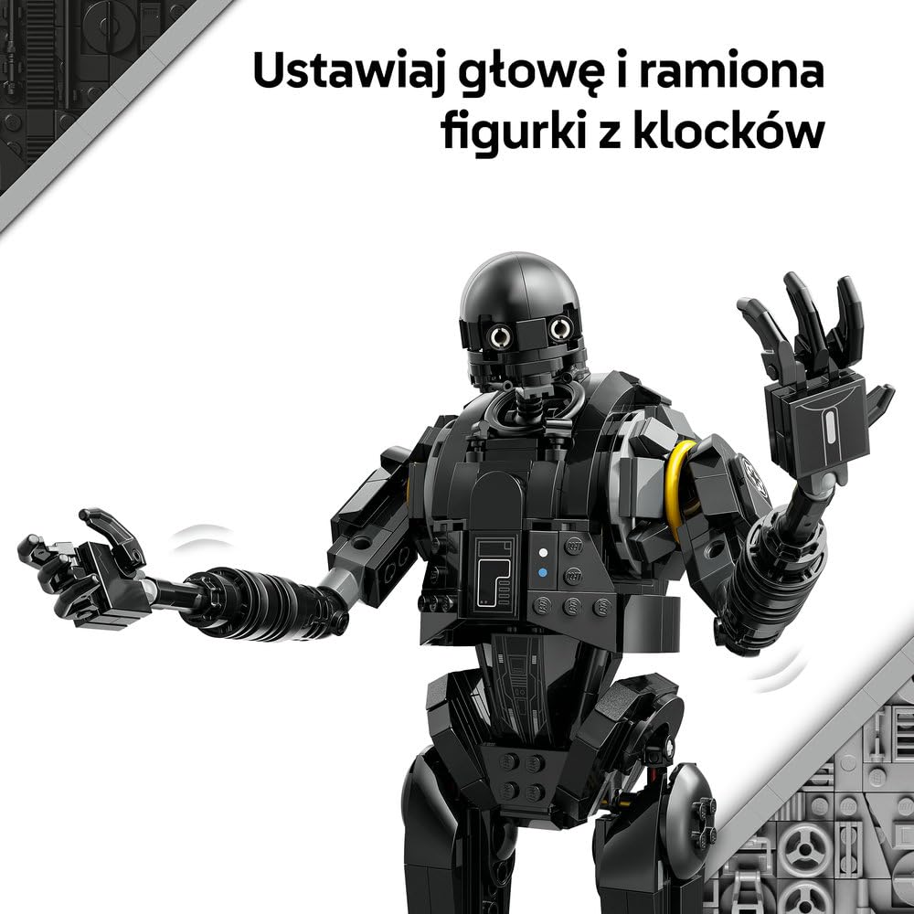 LEGO Star Wars Droid strażniczy K-2SO 75434 | Kolekcjonerska figurka, zabawka dla 10-latka, prezent Star Wars dla dzieci, klocki dla chłopca i dziewczynki, 845 elementów