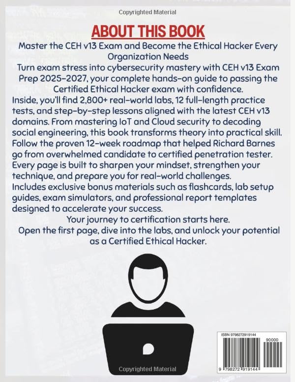 CEH V13 Exam Prep 2025-2027: Master Ethical Hacking and Cybersecurity Skills with Practice Tests and Real-World Scenarios for Certification Success - Image 2