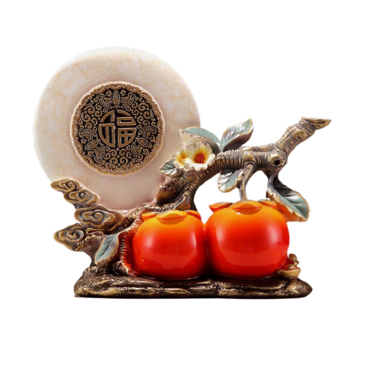 Amazon.com: Jefuzh 柿柿如意柿子摆件Feng Shui Figurine Home Office