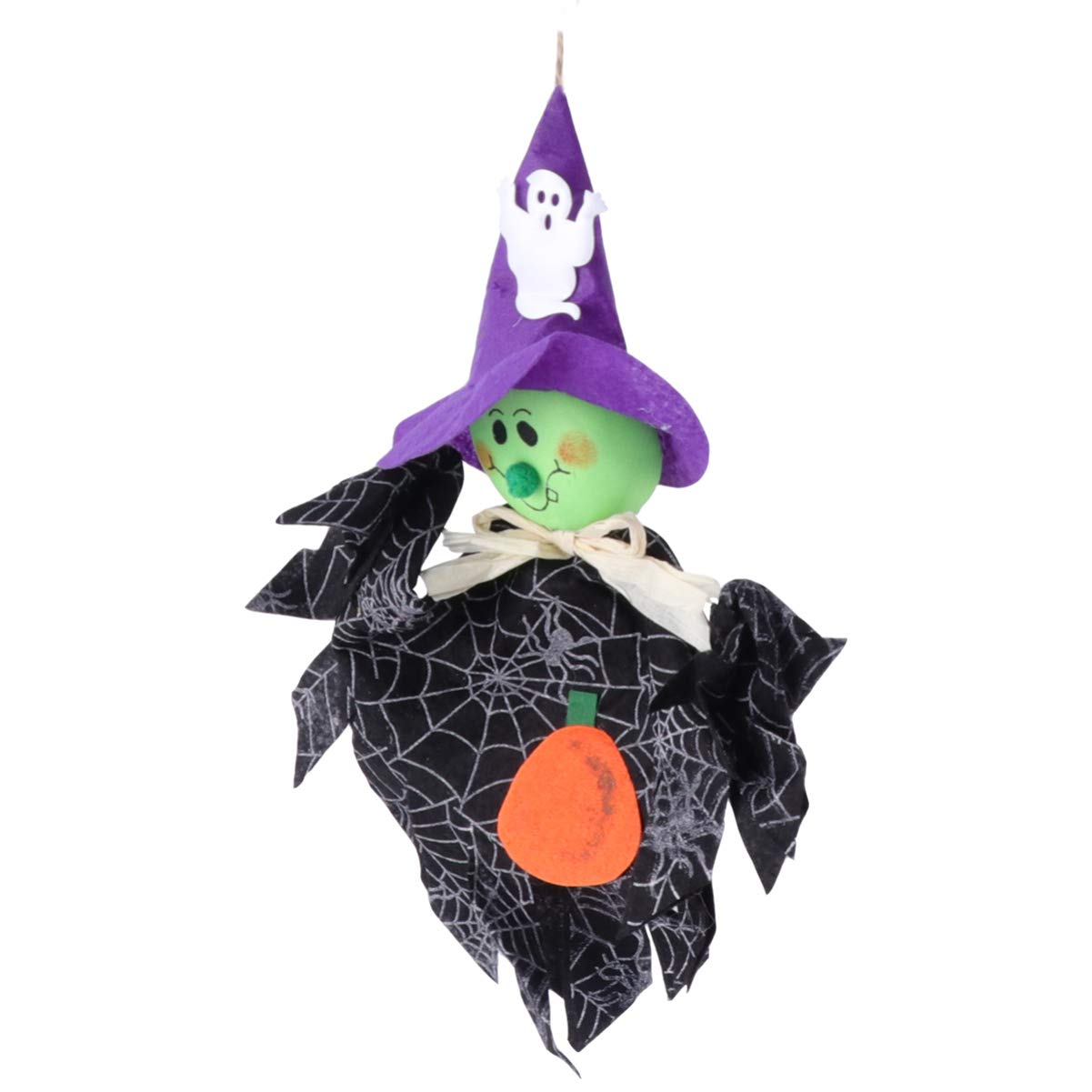 Amosfun Socker Boppers Pumpkin Hanging Props Scary Ghost Props Halloween Hanging Ornament for Halloween Party Home Decorations (Black) Home Décor
