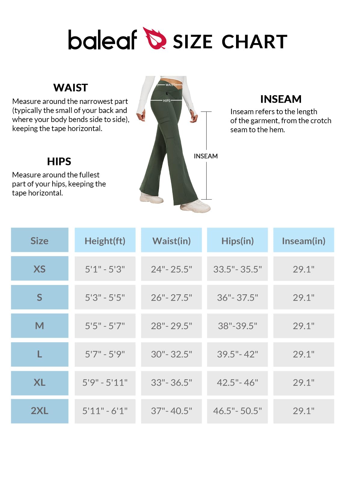 baleaf Legging évasé doublé en Polaire pour Femme - Pantalon de Yoga imperméable avec Poches Taille Haute d'hiver