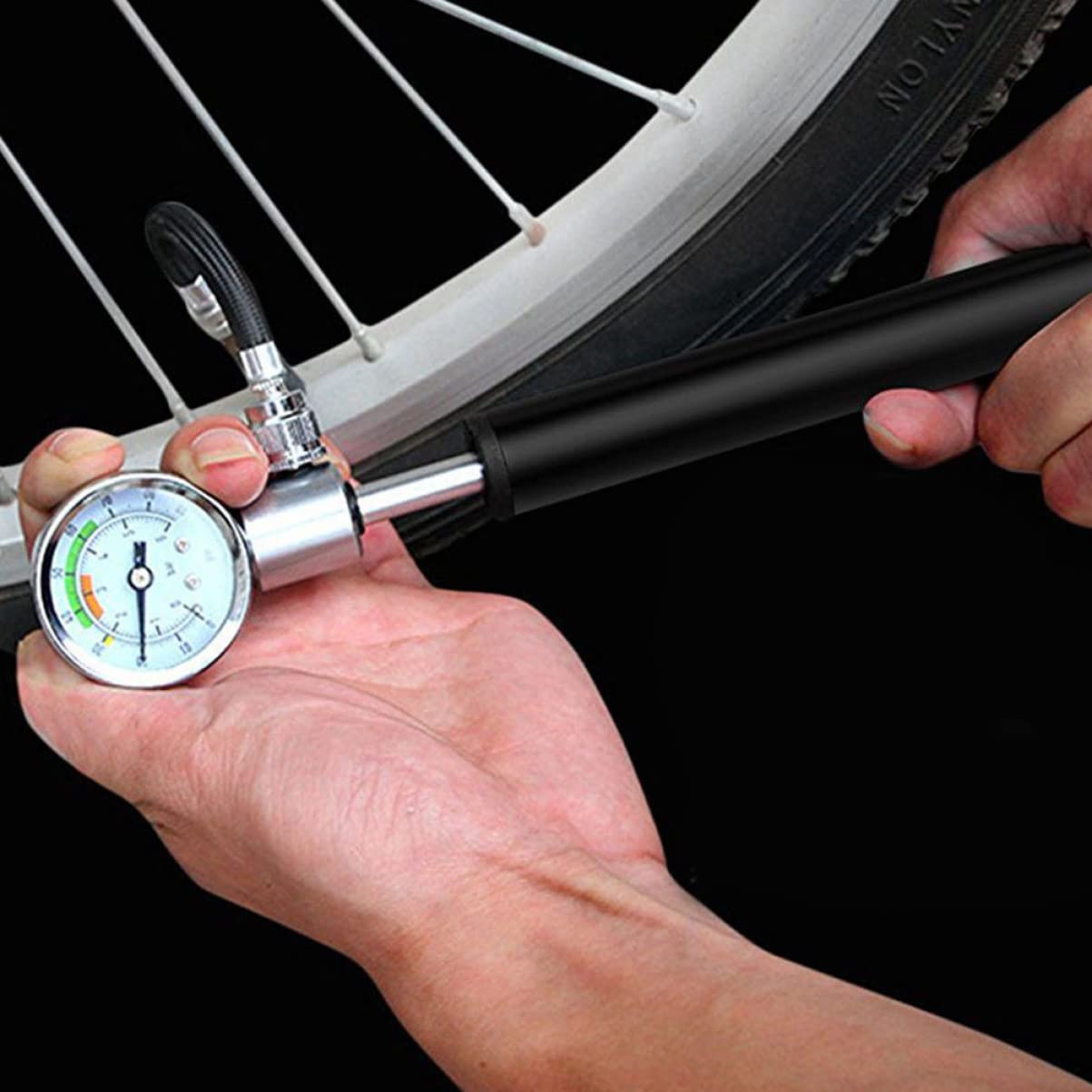 Mipcase Bike Accessories Bike Pump Bicycles Pumps Inflator Gauge High Pressure