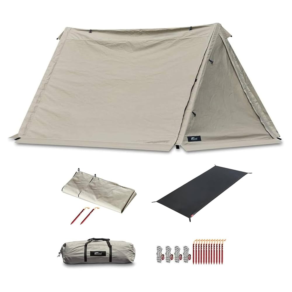 Amazon.co.jp: FIELDOOR パップテント320 【T/C カーキ