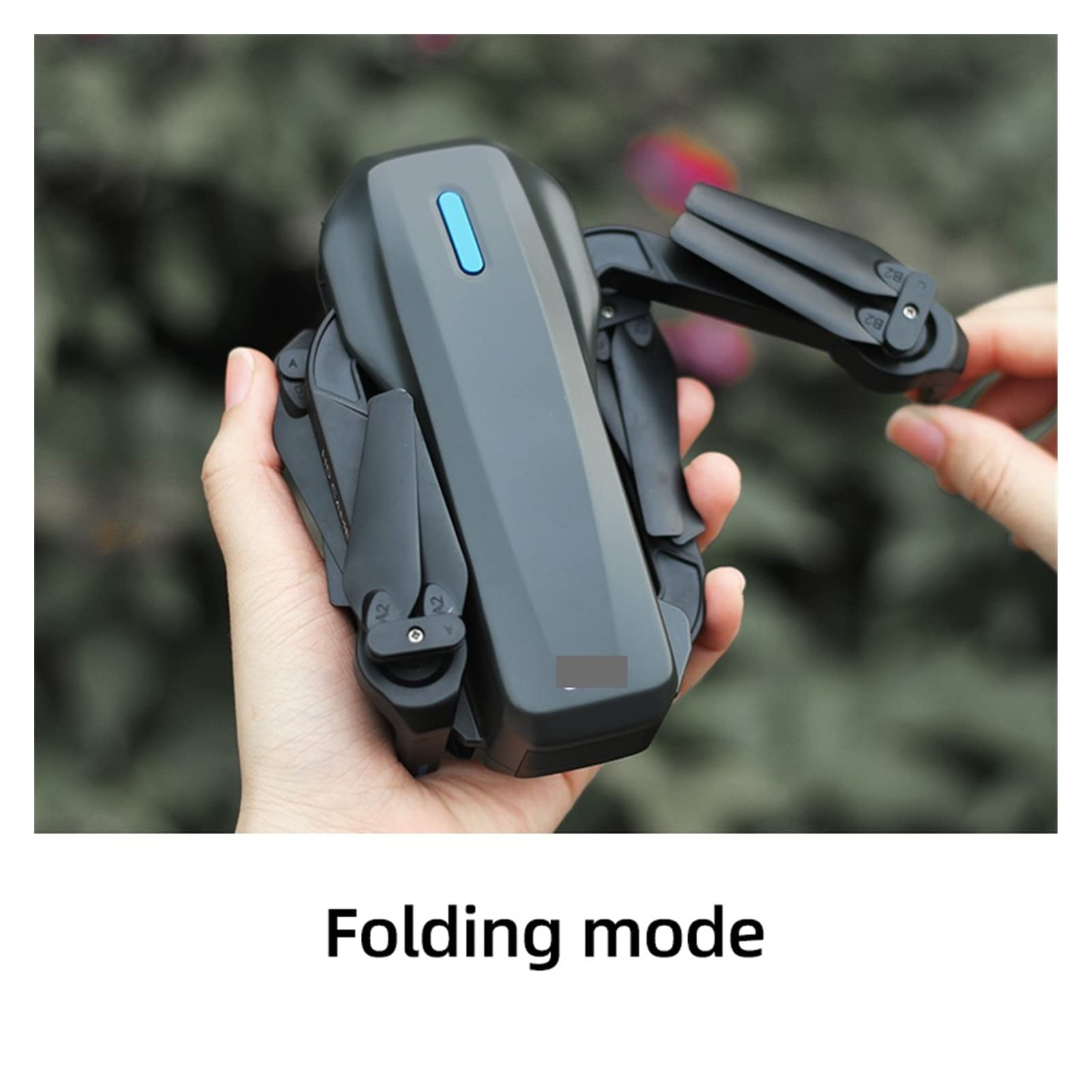 Faltbare Drohne Quadrocopter RC Drohne GPS 4k HD Dual-Kamera 2,4G/5G WiFi FPV 75 Grad elektrische Anpassung Headless Modus Faltbarer Quadcopter Hubschrauber (Farbe: Schwarz-5G-Dual4K-2B