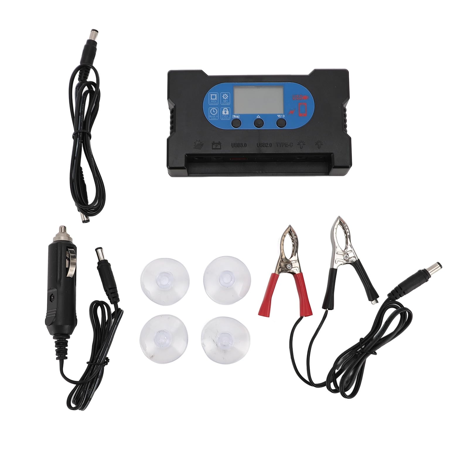 KUIDAMOS Panneau de Chargeur Solaire Monocristallin 40W Haute efficacité avec Contrôleur pour Activités de Plein Air