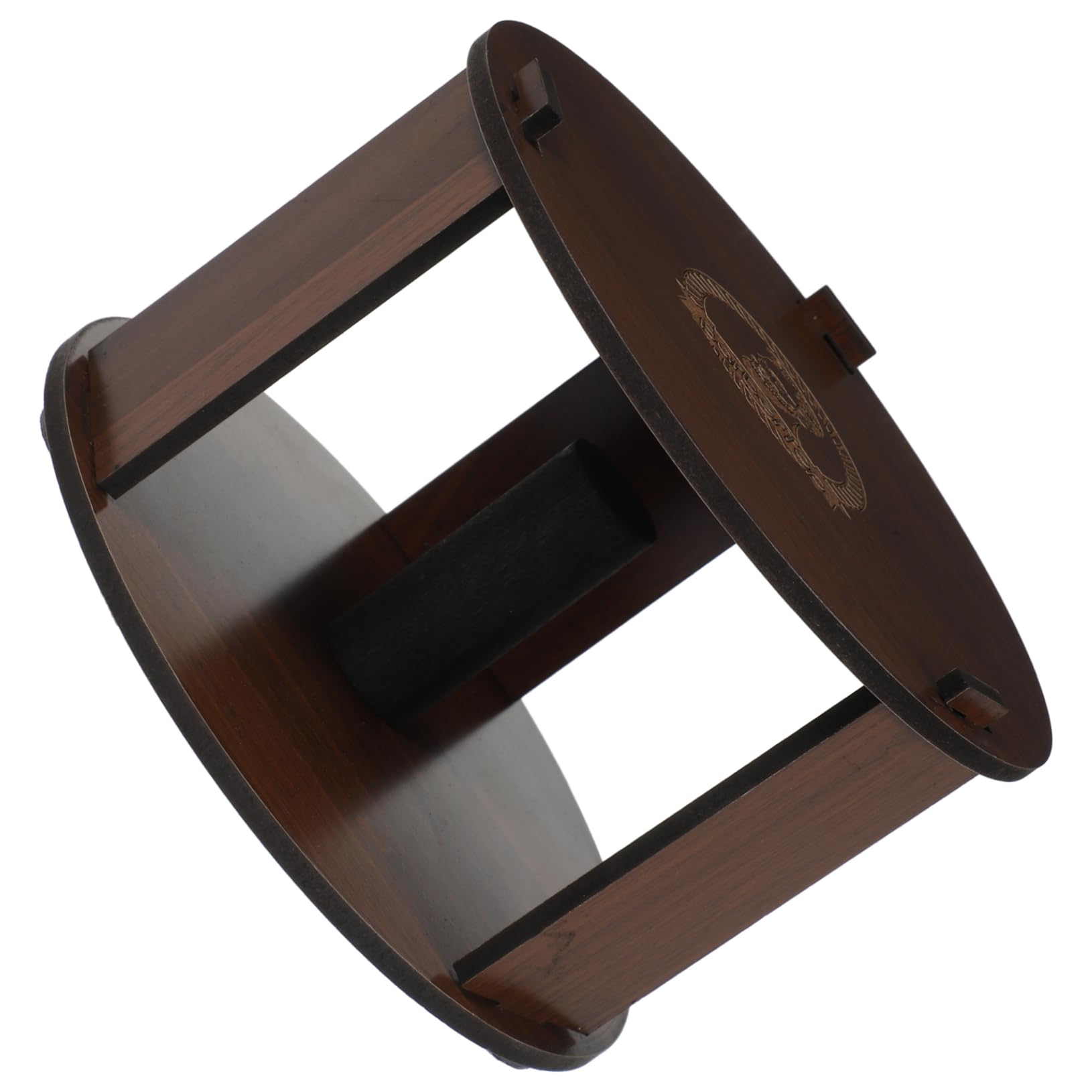 Mikinona 5 Piezas Tubo de soporte de papel para cuello Portarrollos de cuello de peluquero dispensador Salón titular de papel de cuello portarrollos de cuello para barbería Madera