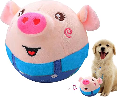 Owiean Juguete de peluche activo para mascotas, juguete interactivo de cerdo para perros, bolas que rebotan para mascotas, recargable por USB, Owiean Juguete de peluche activo para mascotas, juguete interactivo de cerdo para perros, bolas que rebotan para mascotas, recargable por USB,