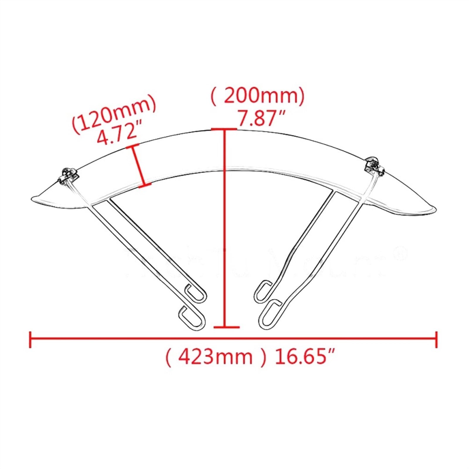 Antispruzzo Universale Moto Parafango Parafango Parafango Anteriore Moto Nero Per Moto Universale Per Parafango Moto
