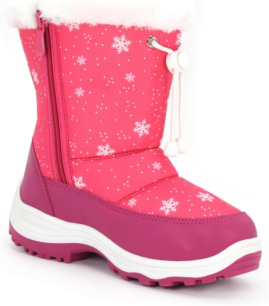 Light Up Boots Boys Girls Little Kids Winter Snow Boots