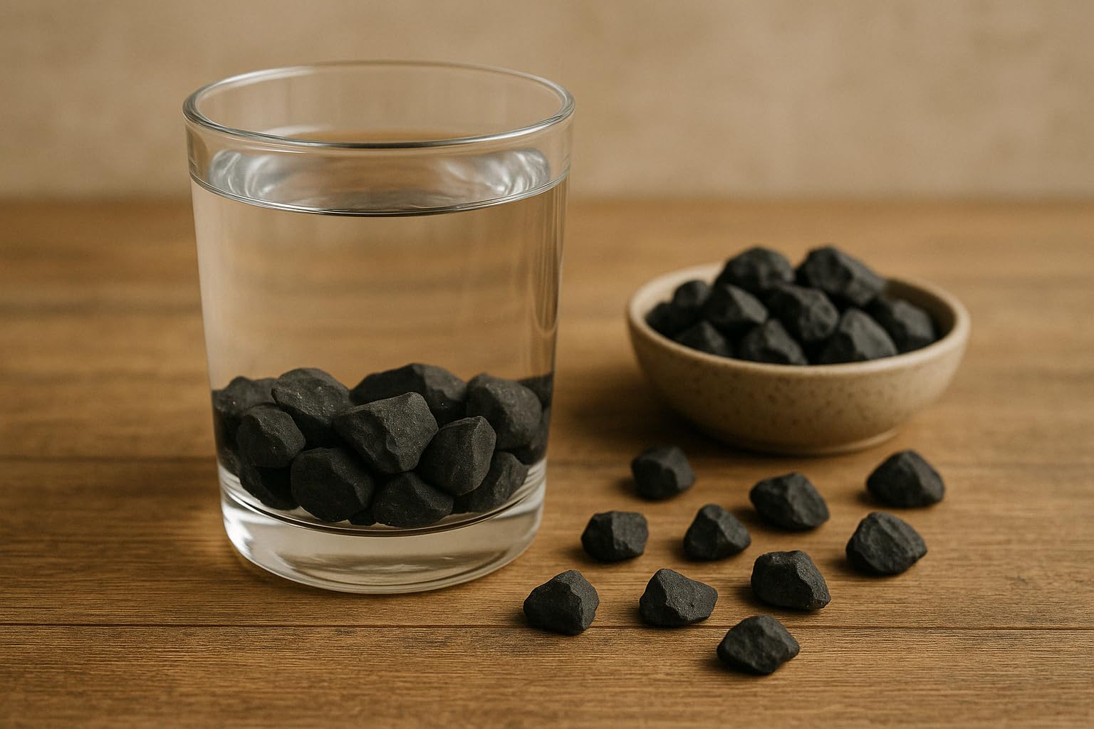 Shungit in Piccolo Pacchetto Grezzo (1 kg), Pietre shungite, sunghite, shungite Originale per purificazione dell'Acqua
