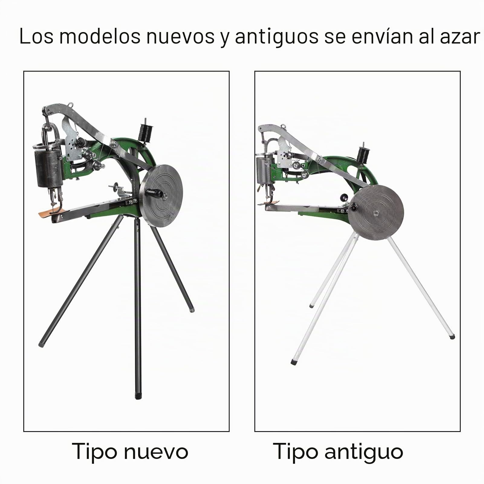 Máquina de Coser Manual para Cuero y Lona, 360 Grados Rotación, para Reparación de Zapatos y Artículos de Cuero
