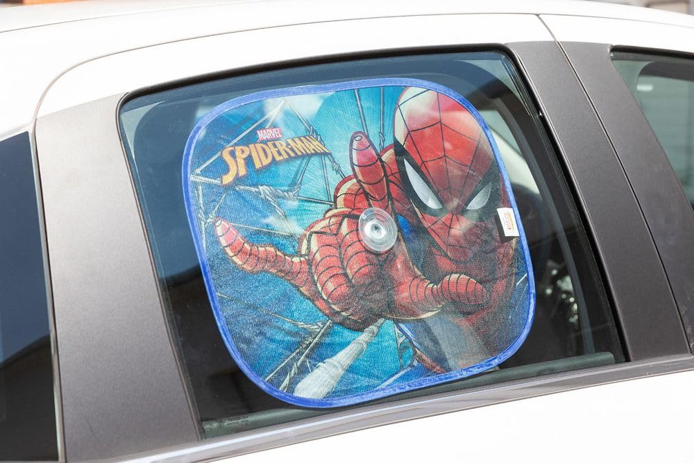 Marvel Spiderman Sunshade Pair of Sun Shade Car Sun Shade Spiderman Man Child