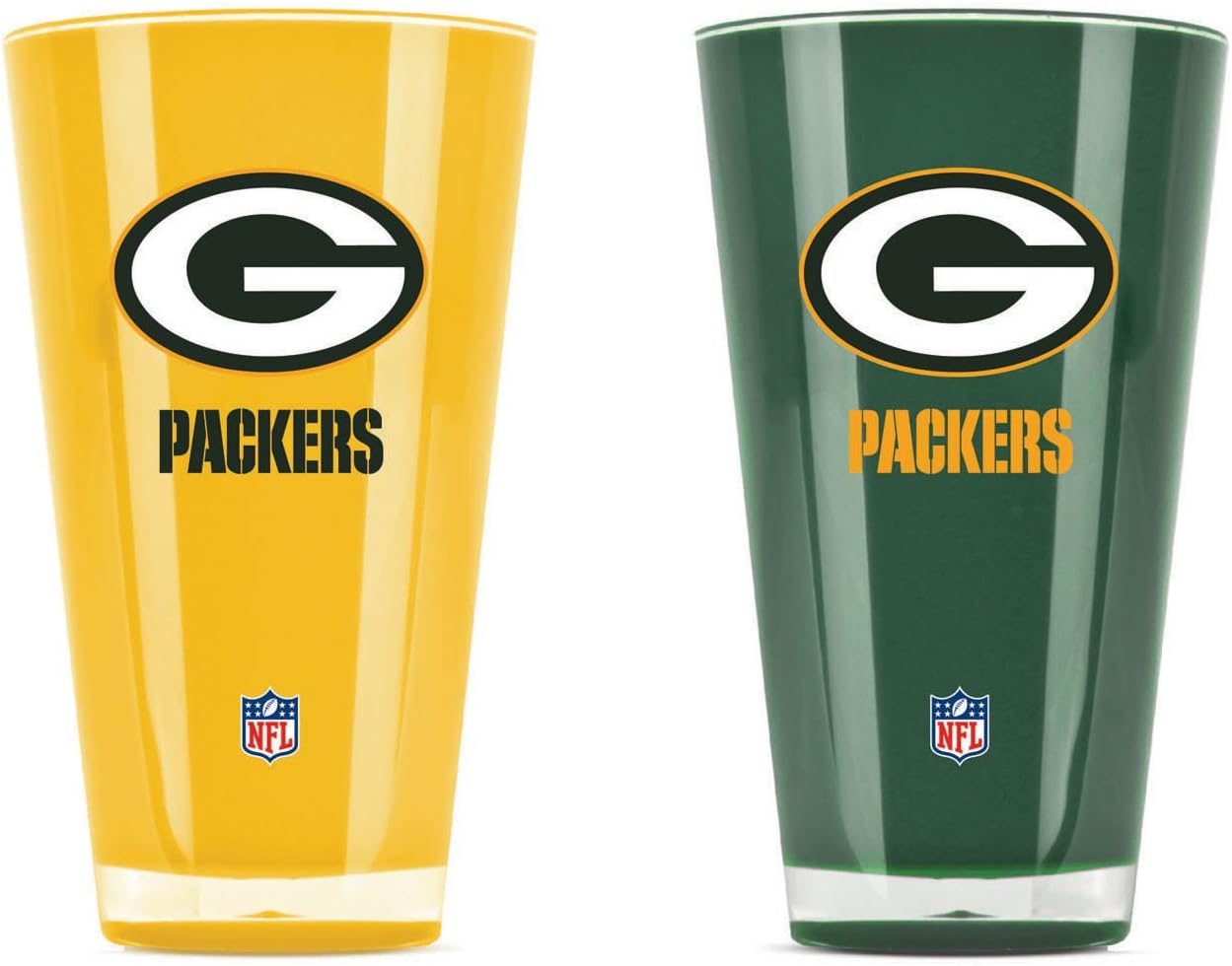 Duck House NFL Insulated Acrylic Tumbler Double-Wall Insulation Weighted Base Shatter-Proof Heat-Resistant BPA-Free 20oz Set of 2