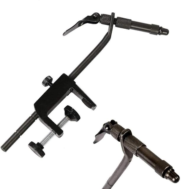 MAXIMUMCATCH Maxcatch Rotary Fly Tying Vise Alloy Travel Vise with Base,Fly Tying Tool Set Traveler Fly Fishing Tackle Kit