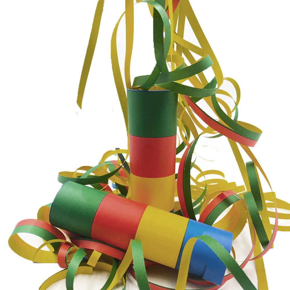 100 Rotoli di Stelle Filanti in Carta Colorata,40 rotolini,Perfette per Feste di Carnevale, Compleanni e Eventi Speciali!