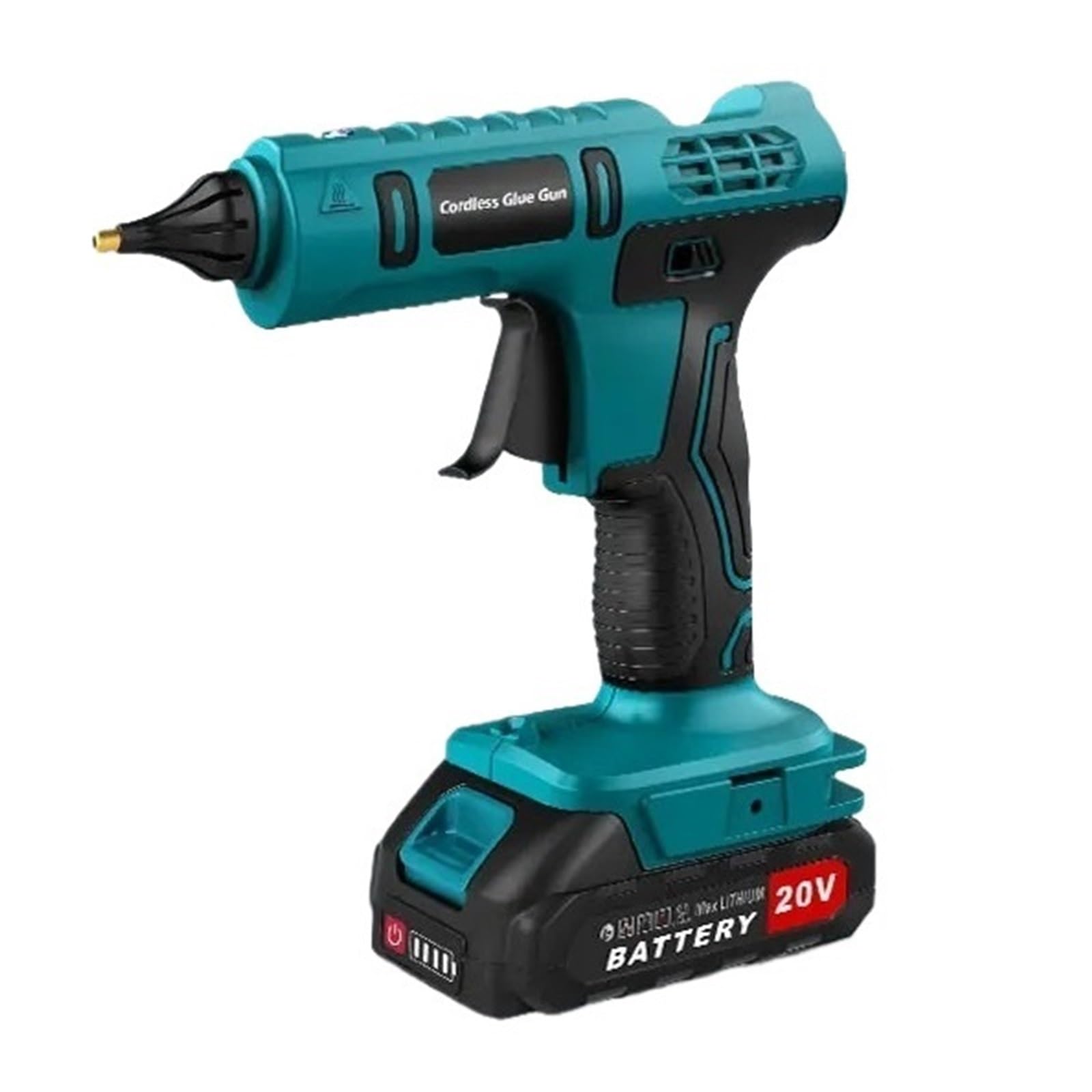 18-21V Full Size Cordless Elettrico Pistola For Colla A Caldo Hot Melt Saldatura Ad Aria Calda Anti Scottatura Ugello For La Casa Artigianato FAI DA TE Rapido Affidabile Incollaggio Flusso