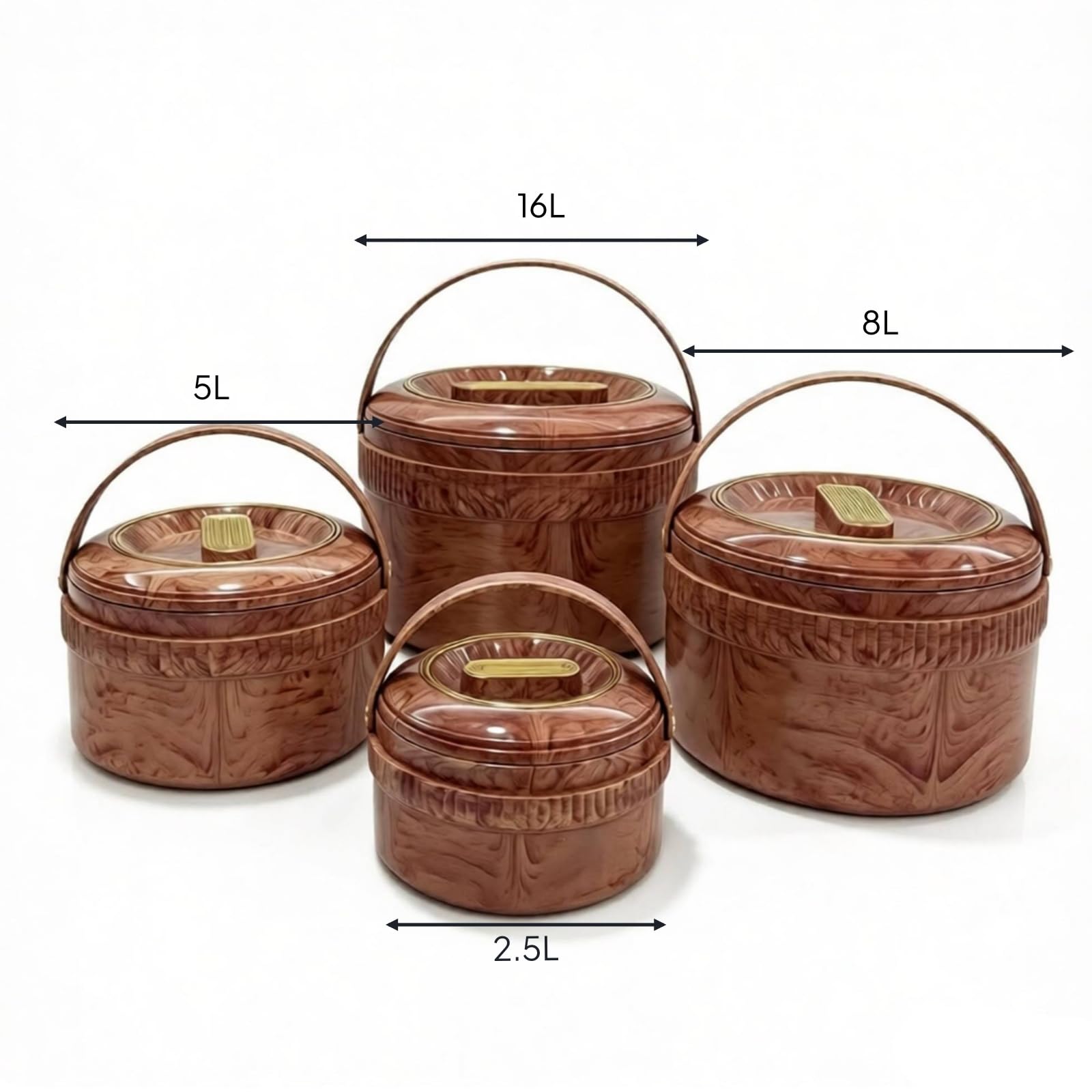 4 Stück Lunchpot mit Tragegriff Isoliert Thermobehälter mit Edelstahl-Innentopf Wärmeisolierend Isolier-Essensbehälter Deckel für Schule, Picknick