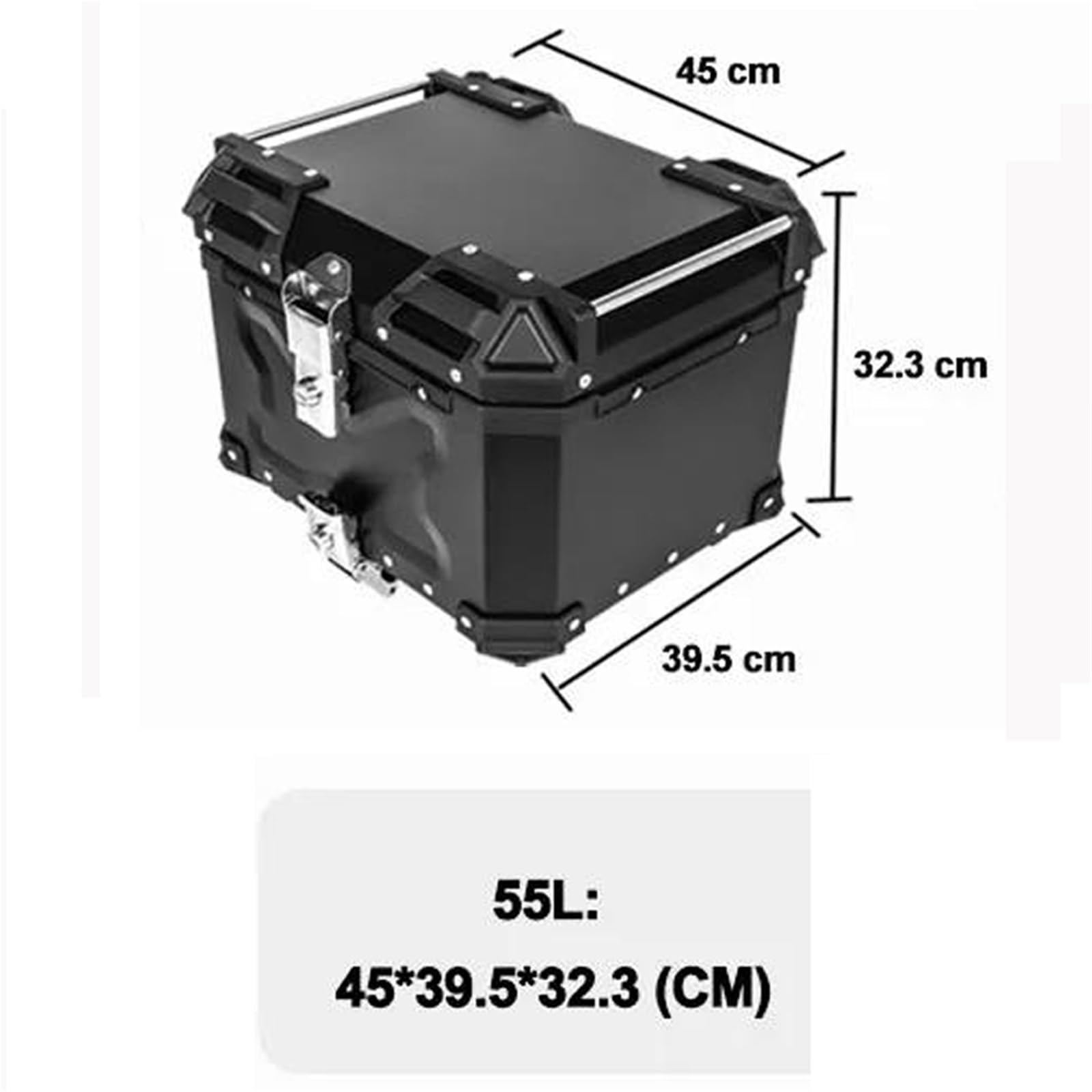 Caja de Equipaje para VOGE 525DSX 650DS 650DSX para Honda CRF1000L CRF1100L Adventure Alforjas Traseras para Maletero Motocicleta, Caja De Herramientas Aluminio, Accesorios(Silver 55LX)