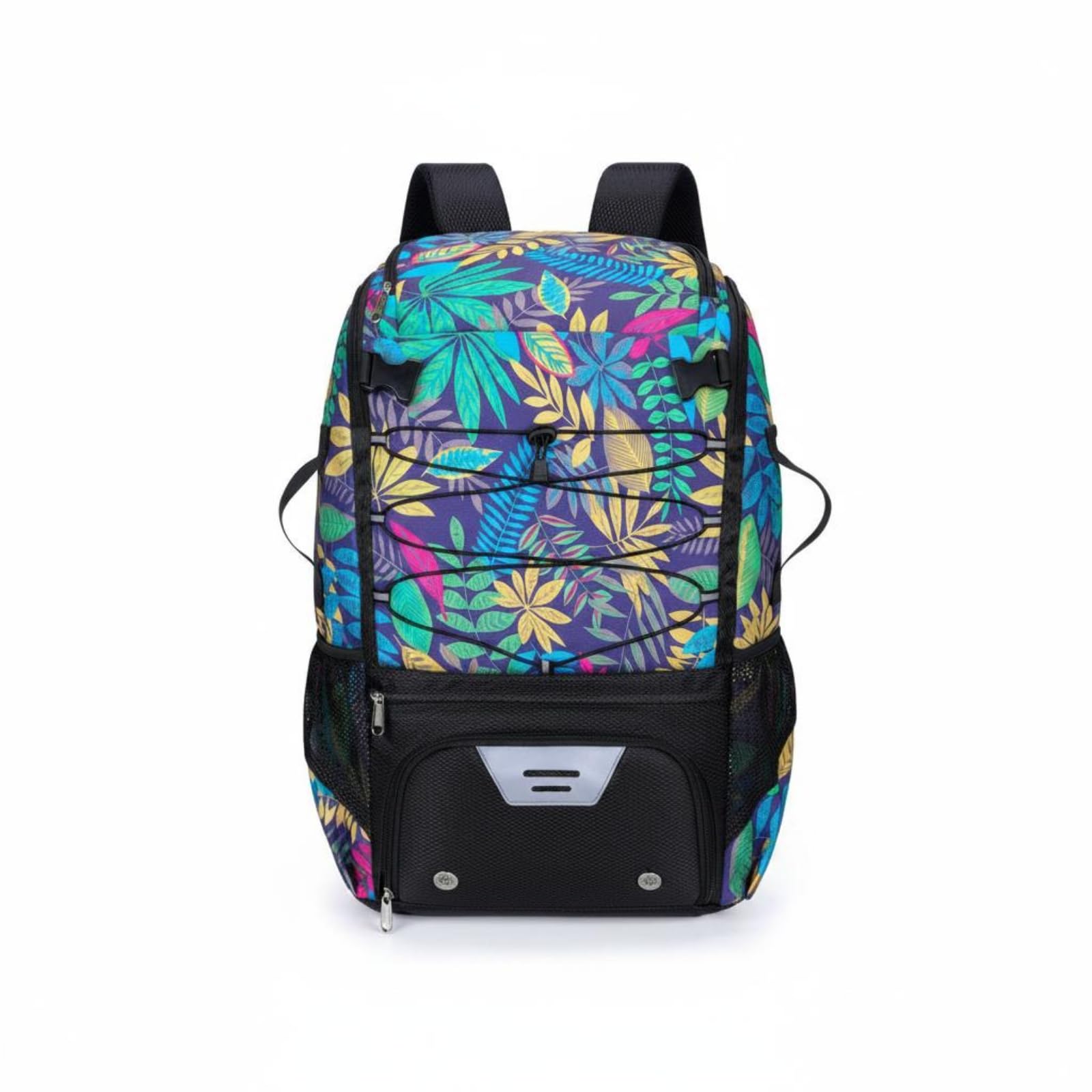 Zaino Sportivo Outdoor Borsa Palestra Zaino Viaggio Zainetto Allenamento Zaino Scarpe con Comparto Inferiore Scarpe Frontale con Cerniera Lacci, Multicolore, Verde