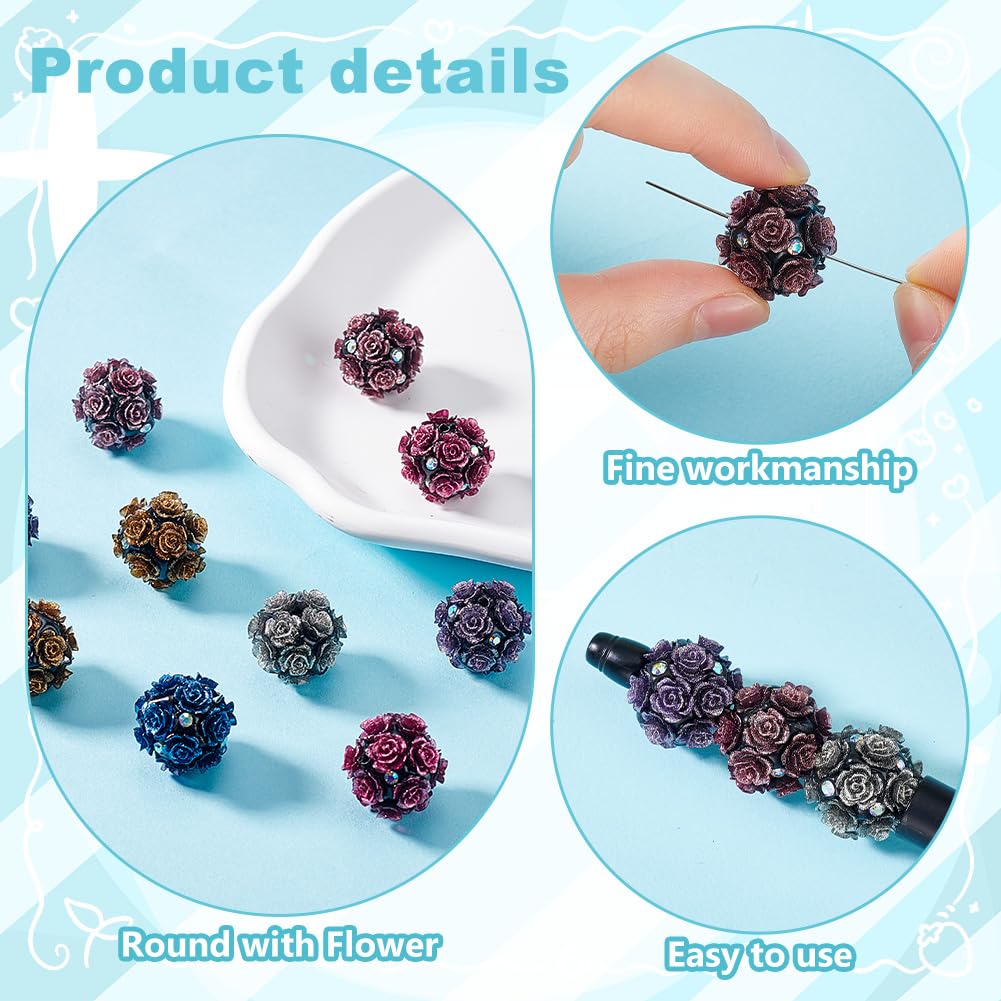 N678 /❤ラスト1点❤ カスタムボールペン 蓄光薔薇ハート リボン ビーズ N837 / カスタムタッチペン＆ボールペン 猫ビーズ うさぎ 薔薇ビーズ