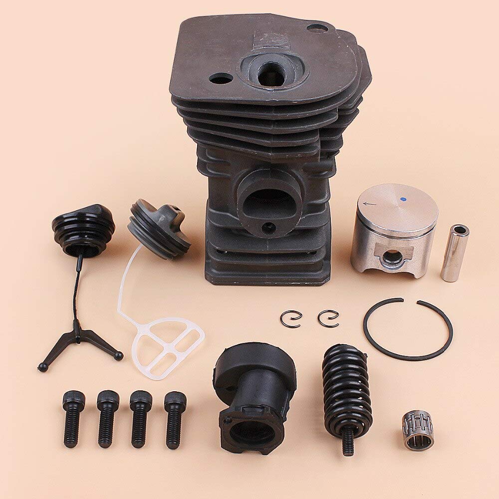 42mm Cilindro Pistone Buffer Molla Tappo Olio Combustibile Kit Collettore di Aspirazione Misura per Husqvarna 340 345 Gas Motosega Ricambi 503 87 02 76