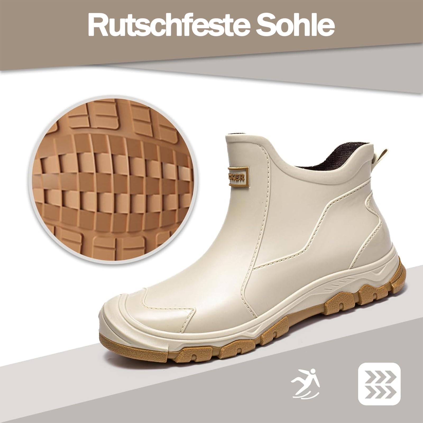 Gummistiefel Herren,Gummistiefel Damen Kurze,Halbhoch Stylische Boots Wasserdicht rutschfest Geeignet Regentag Rutschiger Boden Gartenschuhe 38-46EU