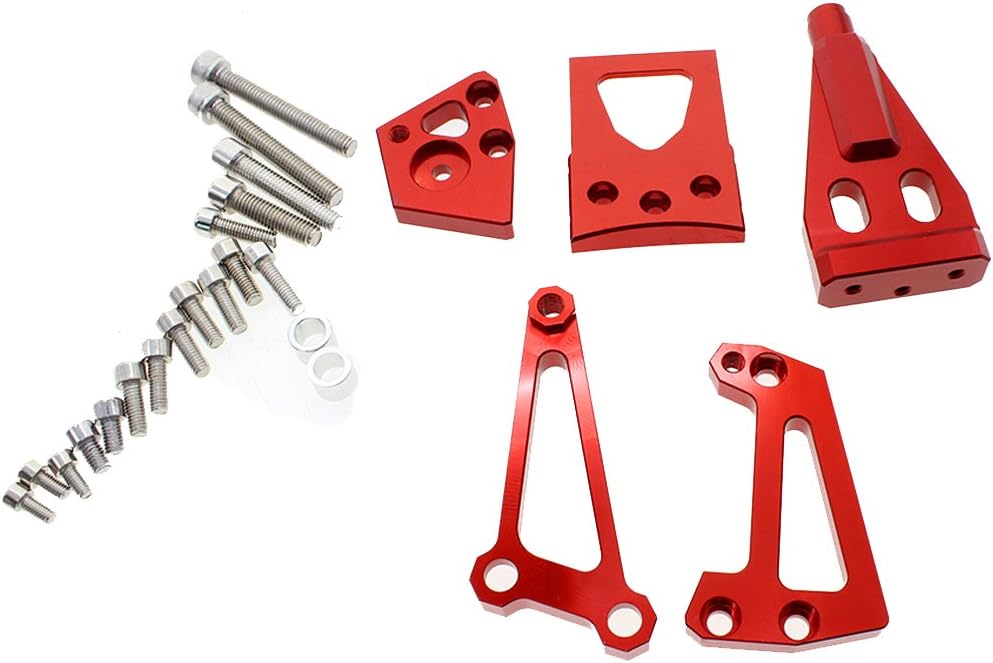FXCNC Racing Motorcycle CNC Steering Damper Stabilizer Buffer Mounting Bracket Kit Compatible with ER-6N ER-6F ER6N ER6F NINJA 400 600 650R 2009-2011