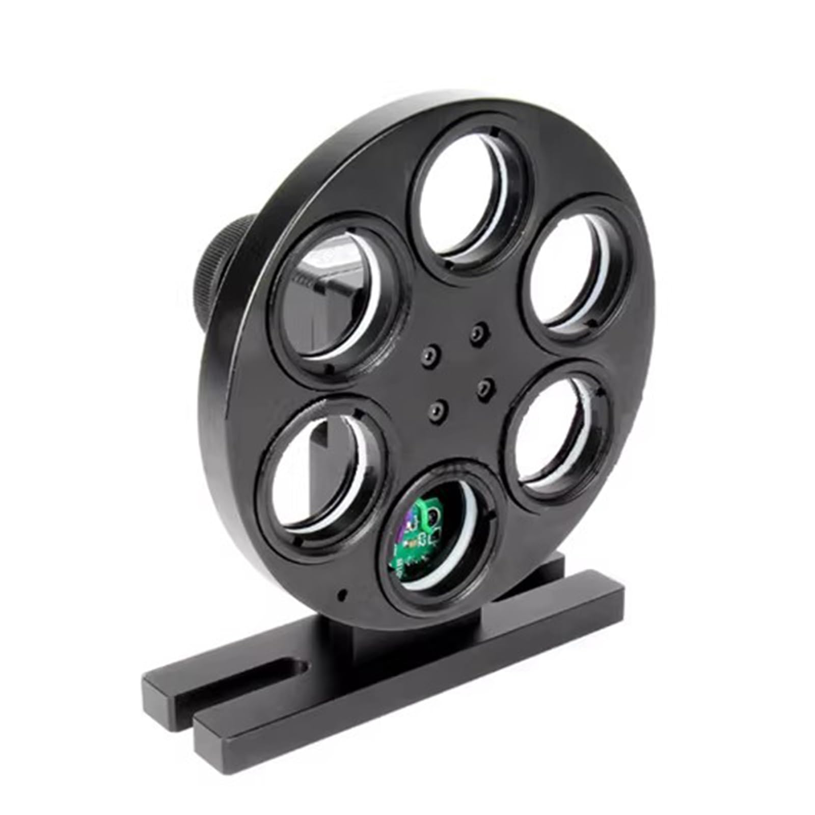 Rueda de filtro eléctrico para microscopio, 6 agujeros (25,4 mm), ideal para fotografía de espacio profundo con telescopio astronómico
