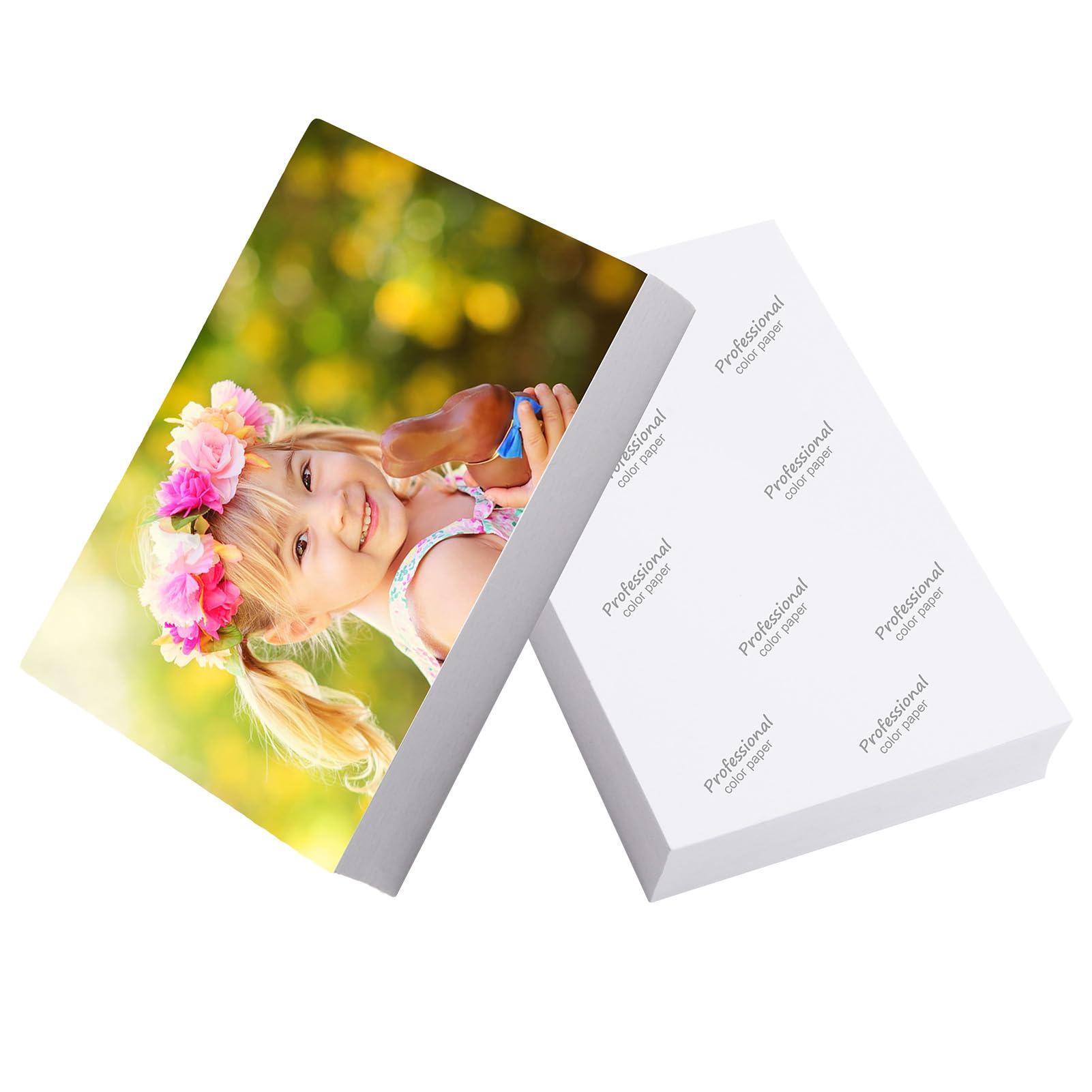 100 Sheets 4x6 Photo Paper 200gsm A6 Glossy Paper 10 x 15 cm Picture Printer Photographic Paper with High Glossy Waterproof Printing Coated for HP Canon Epson Inkjet Printers