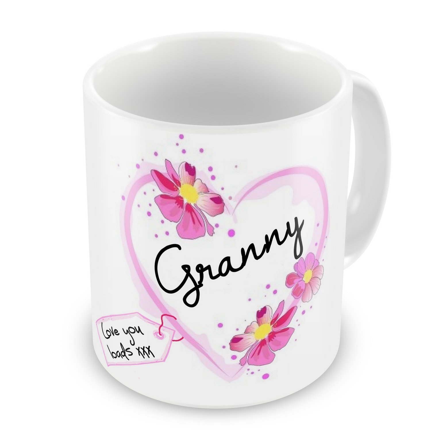 GIFT MUGS Granny in Heart with Tag Novelty