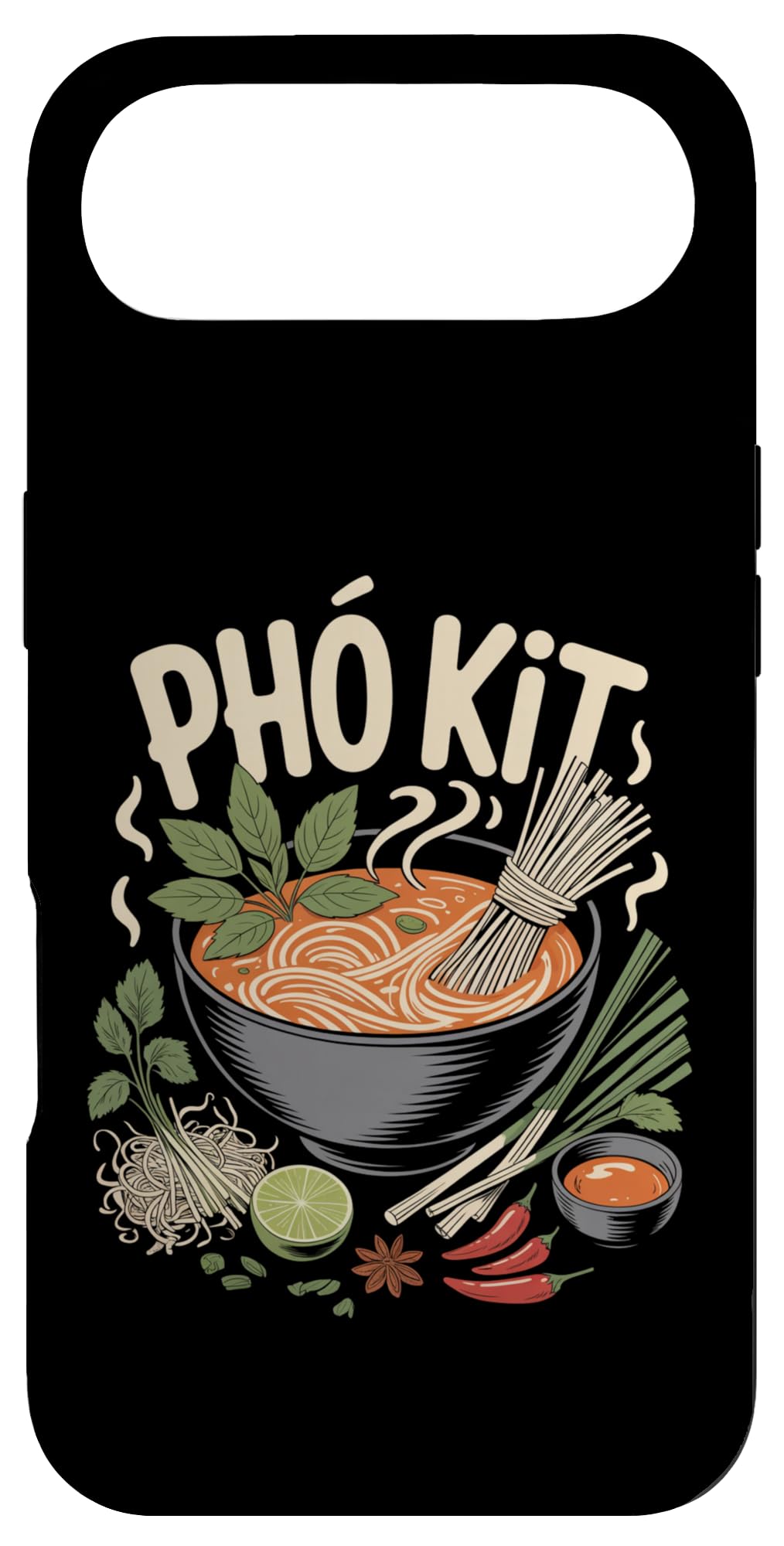 PHO Kit Vietnamese Noodle Soup Bowl Herbs Lime Chili Case for iPhone Air